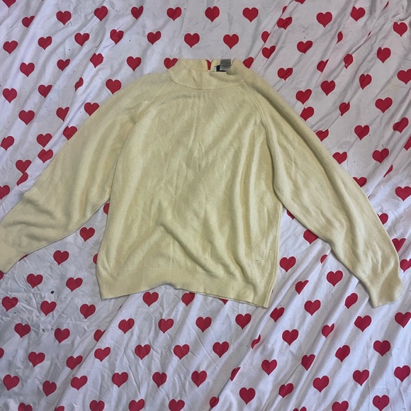 Women's Cream Pastel Yellow Sweater - Picture 1 of 2